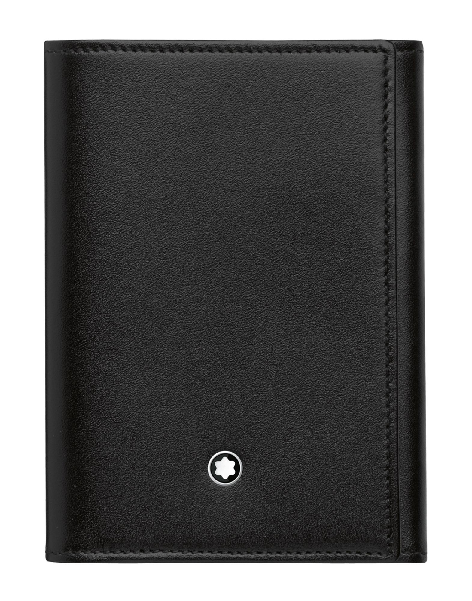《セール開催中》MONTBLANC メンズ ドキュメントホルダー ブラック 柔らかめの牛革 Business Card Holder 9cc
