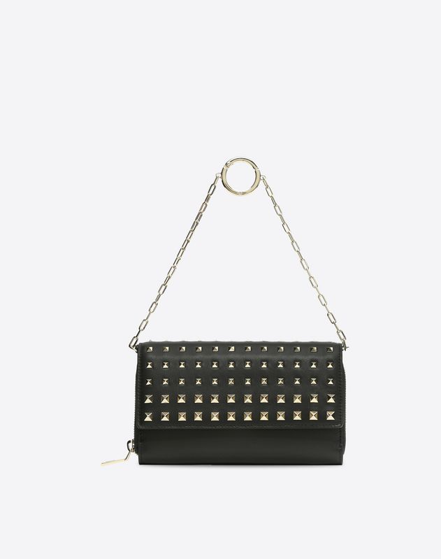 valentino rockstud pouch on chain