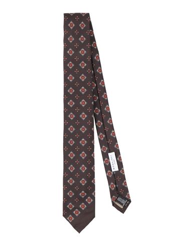 Man Ties & bow ties Dark brown Size - Silk