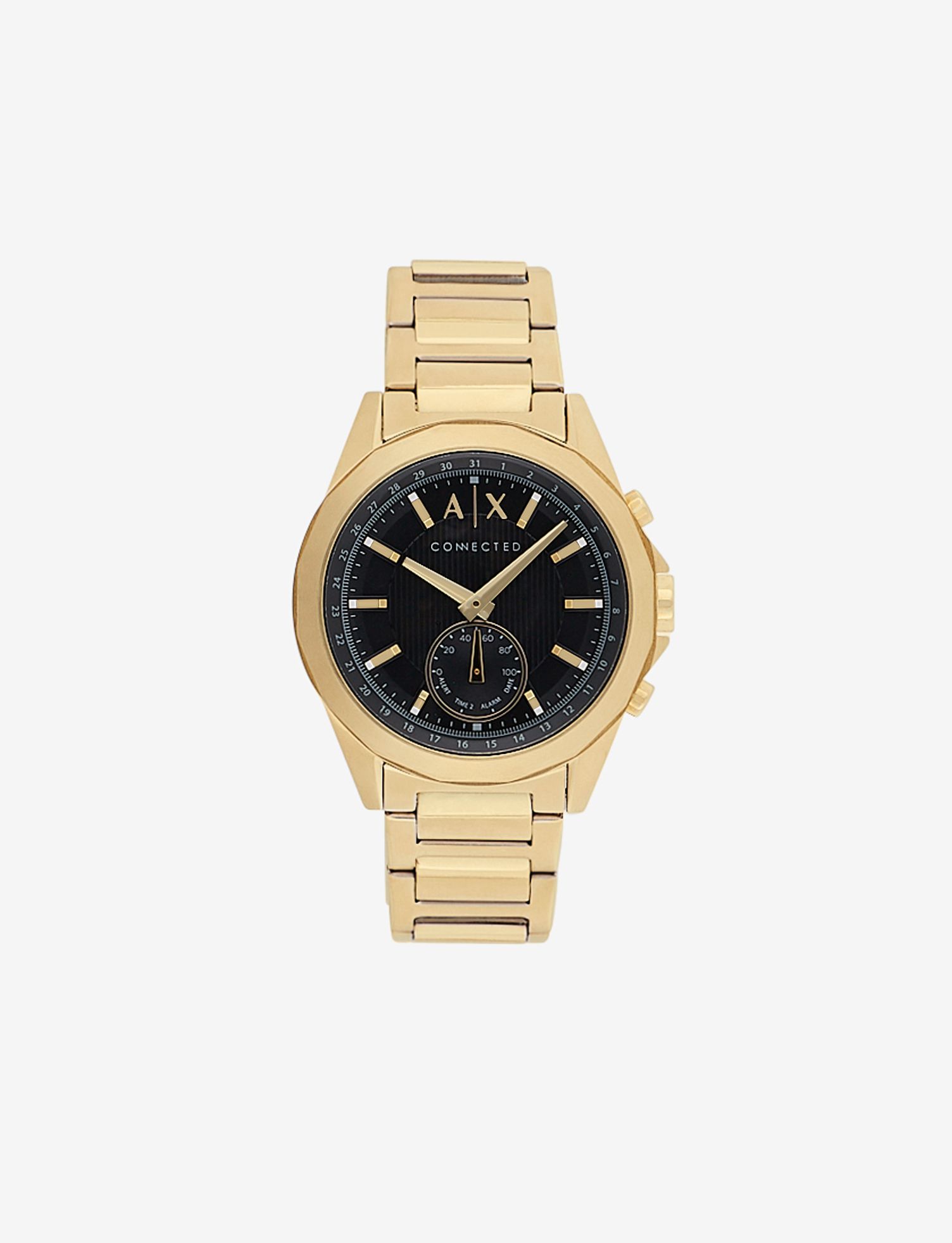 Montre hybride ARMANI EXCHANGE MONTRE HYBRIDE COULEUR OR BRACELET ARTICULÉ Montre hybride E f
