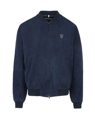 Scuderia Ferrari Online Store - メンズ レザーボンバージャケット - レザージャケット