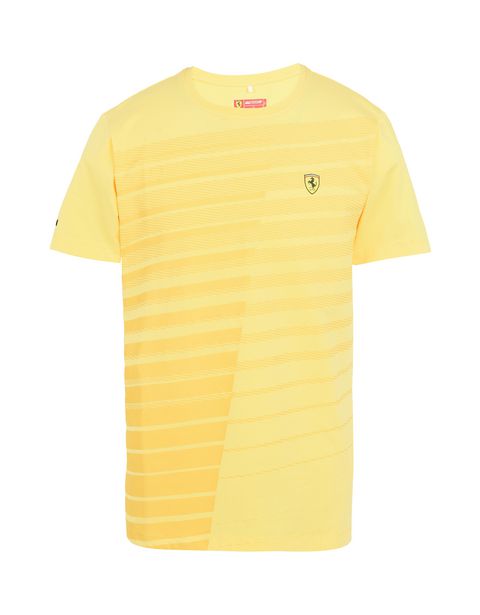 Scuderia Ferrari Online Store - Men's Scuderia Ferrari T-shirt with rubberized print - Short Sleeve T-Shirts