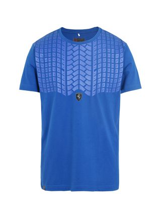 Scuderia Ferrari Online Store - Men's short-sleeve T-shirt with rubberized print - Short Sleeve T-Shirts