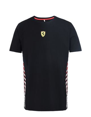Scuderia Ferrari Online Store - Men's T-shirt with print on the sides - Short Sleeve T-Shirts