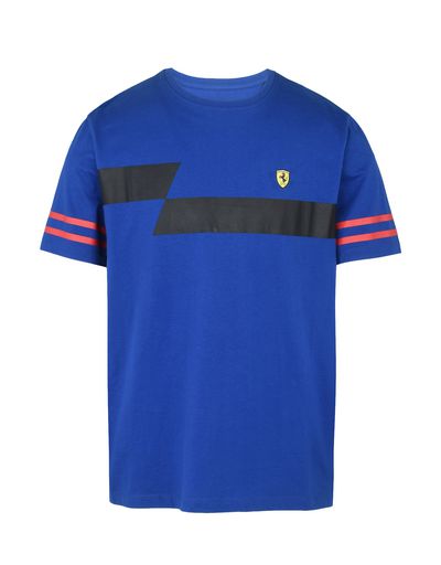 Scuderia Ferrari Online Store - Men's printed cotton T-shirt - Short Sleeve T-Shirts