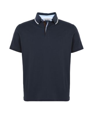 Scuderia Ferrari Online Store - Men's short-sleeve polo shirt with Ferrari Shield - Short Sleeve Polos