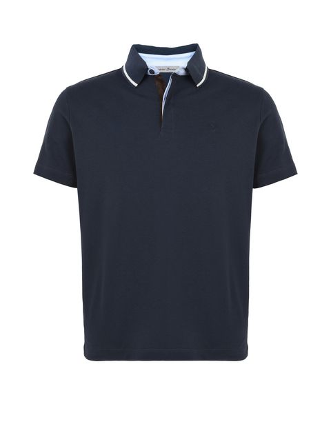 Scuderia Ferrari Online Store - Kurzärmeliges Herren-Poloshirt mit Ferrari-Abzeichen - Kurzärmelige Poloshirts