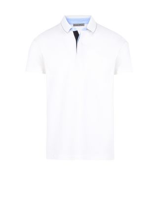 Scuderia Ferrari Online Store - Men's short-sleeve polo shirt with Ferrari Shield - Short Sleeve Polos