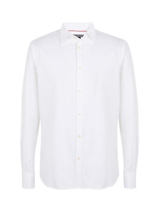 Scuderia Ferrari Online Store - Long-sleeve shirt with Italian collar - Long Sleeve Shirts