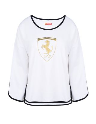 Scuderia Ferrari Online Store - 3/4 sleeve T-shirt with Shield - 3/4 T-Shirts