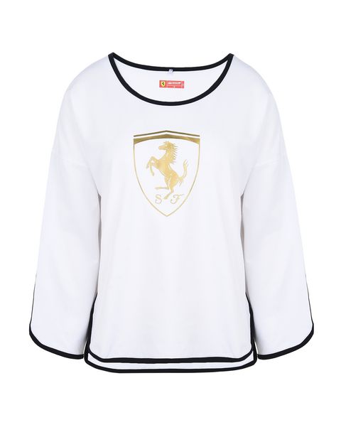 Scuderia Ferrari Online Store - 3/4 sleeve T-shirt with Shield -