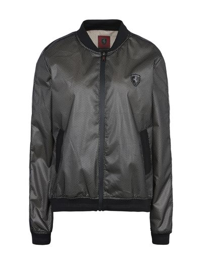 Scuderia Ferrari Online Store - Women's waterproof jacket with Shield on the breast - Bombers & Track Jackets