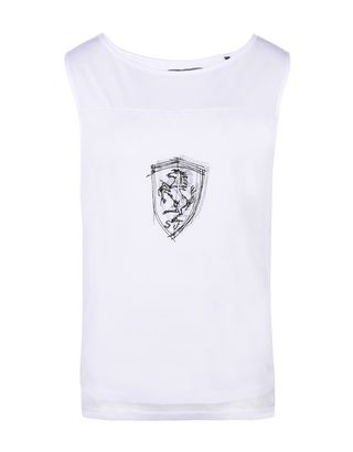 Scuderia Ferrari Online Store - Women's sleeveless top with Ferrari Shield - Tank Tops