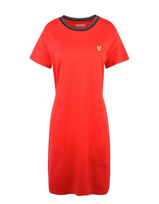 Scuderia Ferrari Online Store - Dress with Scuderia Ferrari Icon Tape - Short Dresses