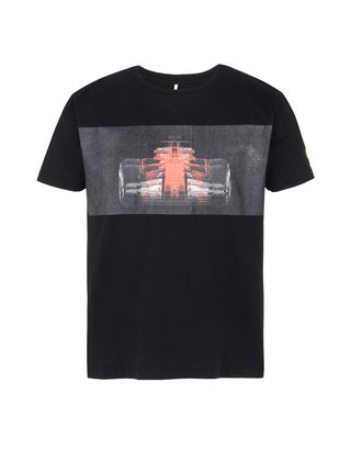 Scuderia Ferrari Online Store - Men's T-shirt with racing car print - Short Sleeve T-Shirts