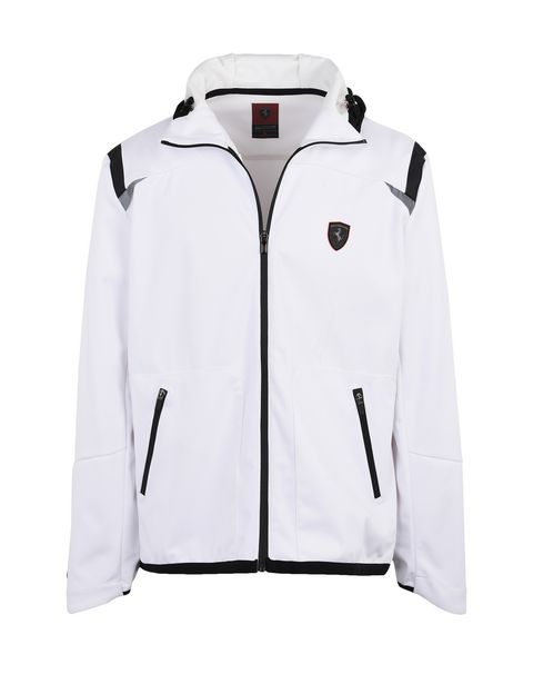 Scuderia Ferrari Online Store - Kapuzenjacke aus wasserdichtem Softshell - Bomber-& Sportjacken