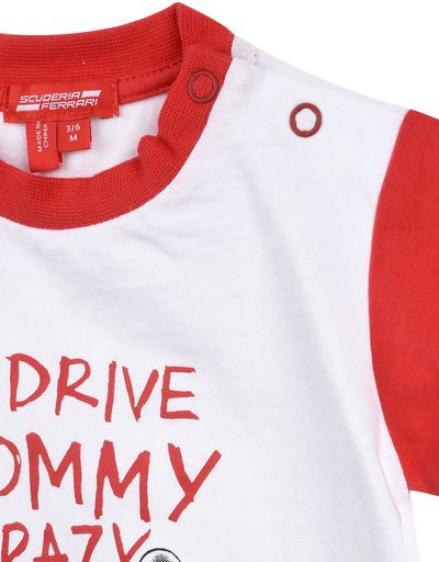 Scuderia Ferrari Online Store - Baby "I drive mummy crazy" T-shirt - Short Sleeve T-Shirts