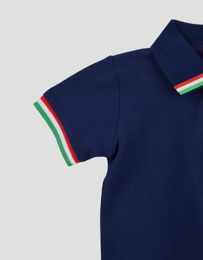 Scuderia Ferrari Online Store - Baby T-Shirt with exclusive Scuderia Ferrari print - Short Sleeve Polos