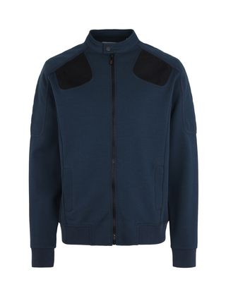 Scuderia Ferrari Online Store - Men's zip sweater in technical cotton fleece - Zip Jumpers