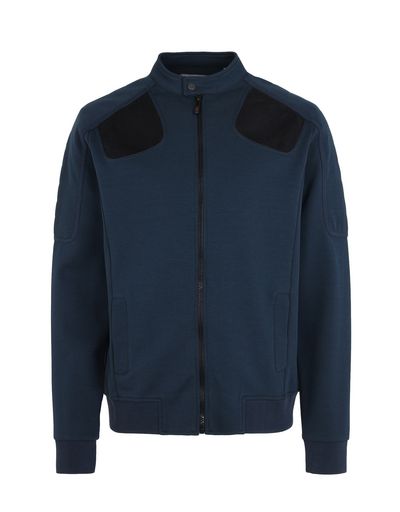 Scuderia Ferrari Online Store - Men's zipped sweater in technical cotton fleece - Zip Sweaters