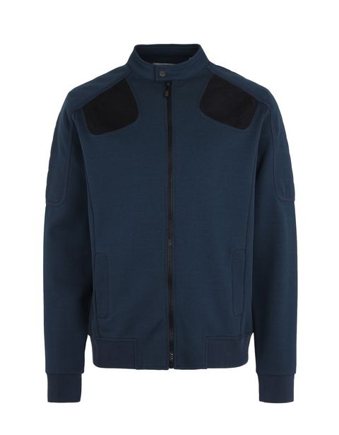Scuderia Ferrari Online Store - Men's zip sweater in technical cotton fleece - Zip Jumpers