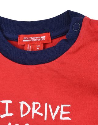 Scuderia Ferrari Online Store - T-shirt neonato "I drive mummy crazy" - T-shirt manica corta