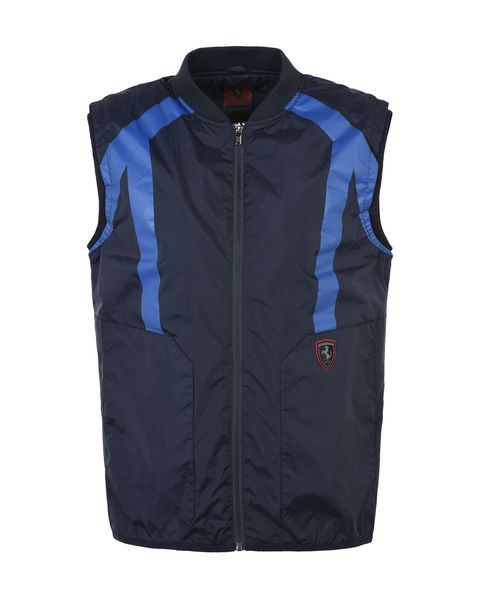 Scuderia Ferrari Online Store - Sportliche wattierte Herrenweste aus Nylon - Westen