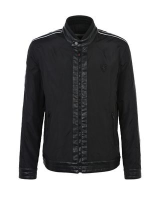Scuderia Ferrari Online Store - Blouson de motard pour homme coupe slim - Bombers et vestes de sport