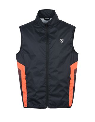 Scuderia Ferrari Online Store - Windproof vest with orange detailing - Vests