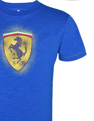 Scuderia Ferrari Online Store - T-shirt Scuderia Ferrari enfant avec Scudetto jaune -