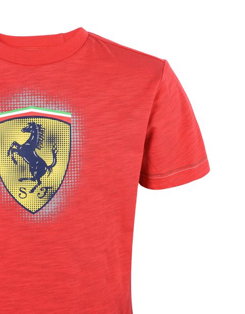 Scuderia Ferrari Online Store - 黄色法拉利车队徽标款男生T 恤 - Short Sleeve T 恤