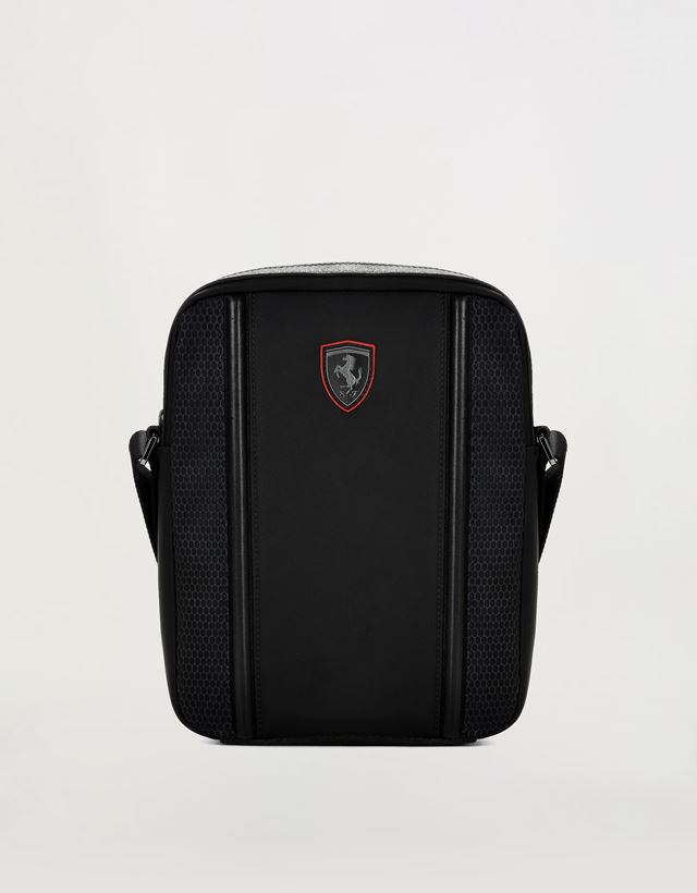Ferrari Men S Bags Scuderia Official Scuderia Ferrari Online Hypergrid Crossbody Bag In Special Technical Material Messenger Bags