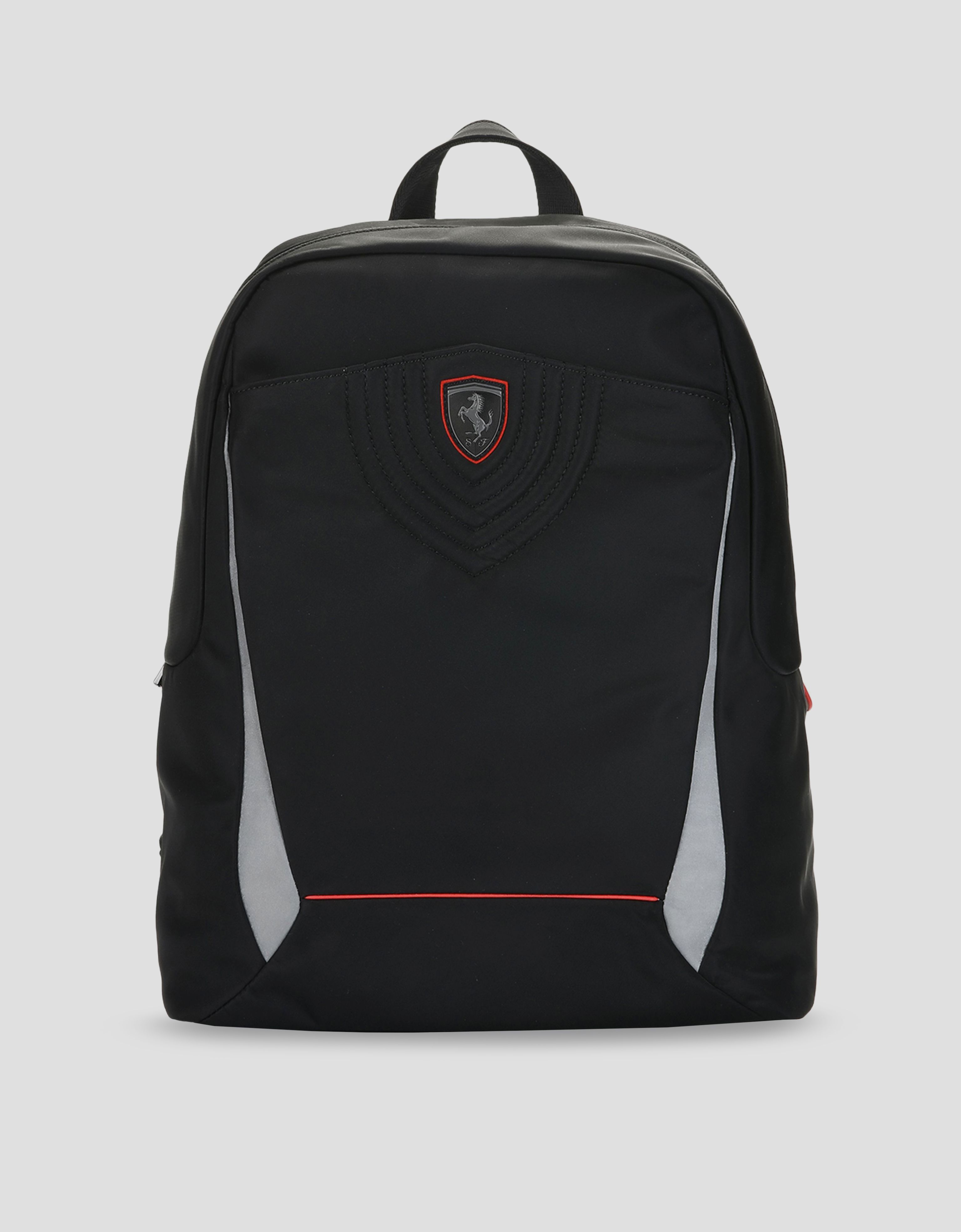 Ferrari Laptop backpack in embroidered technical fabric Unisex