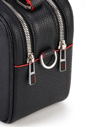 Scuderia Ferrari Online Store - Women's bag in hammered calfskin leather - Shoulder Bags