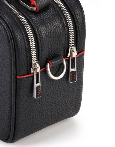 Scuderia Ferrari Online Store - Women's bag in hammered calfskin leather - Shoulder Bags
