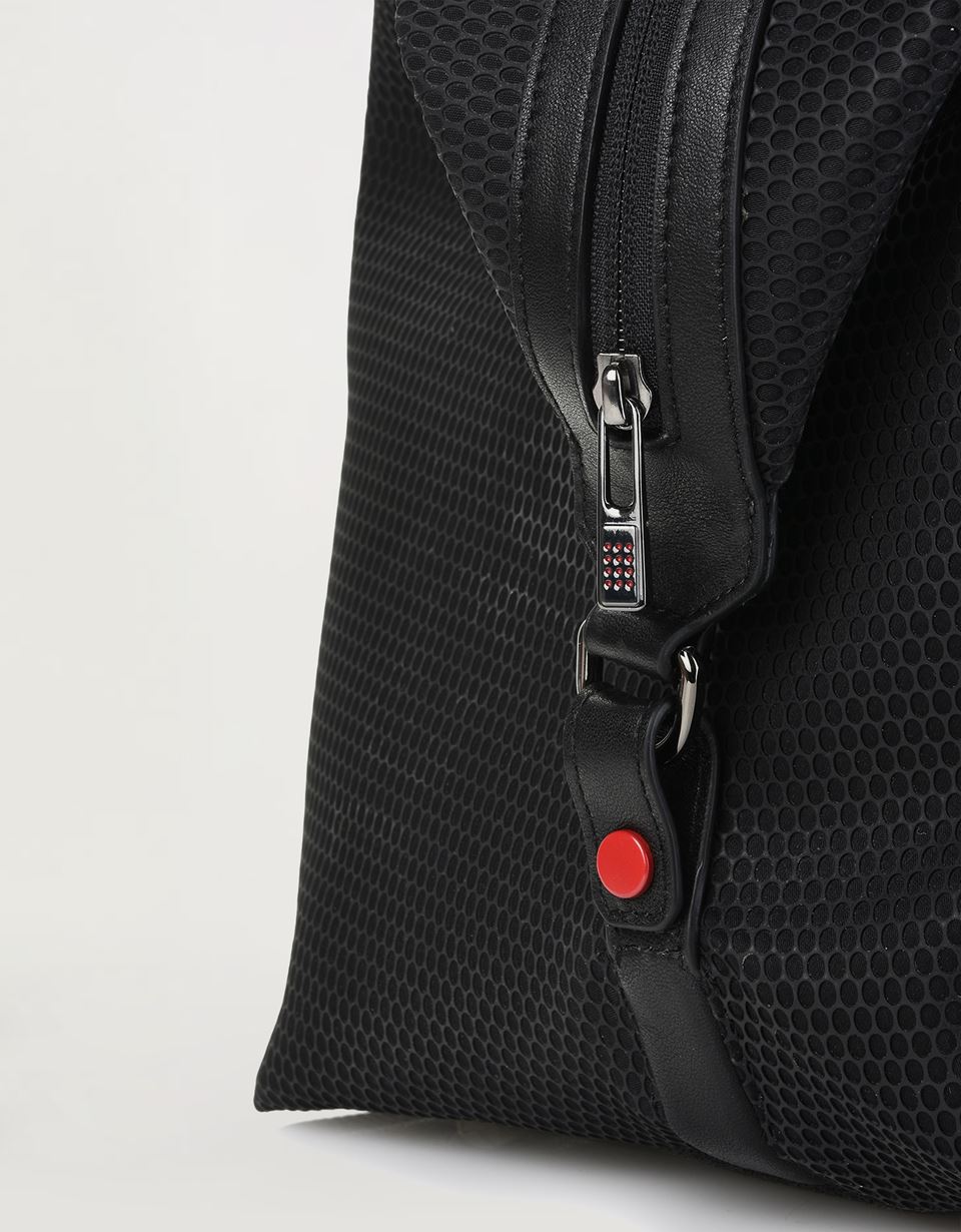 Ferrari Shoulder bag in perforated technical fabric and leather Man | Scuderia Ferrari Official ...