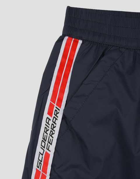 Scuderia Ferrari Online Store - Boys swimsuit with Scuderia Ferrari Icon Tape - Swimming Shorts