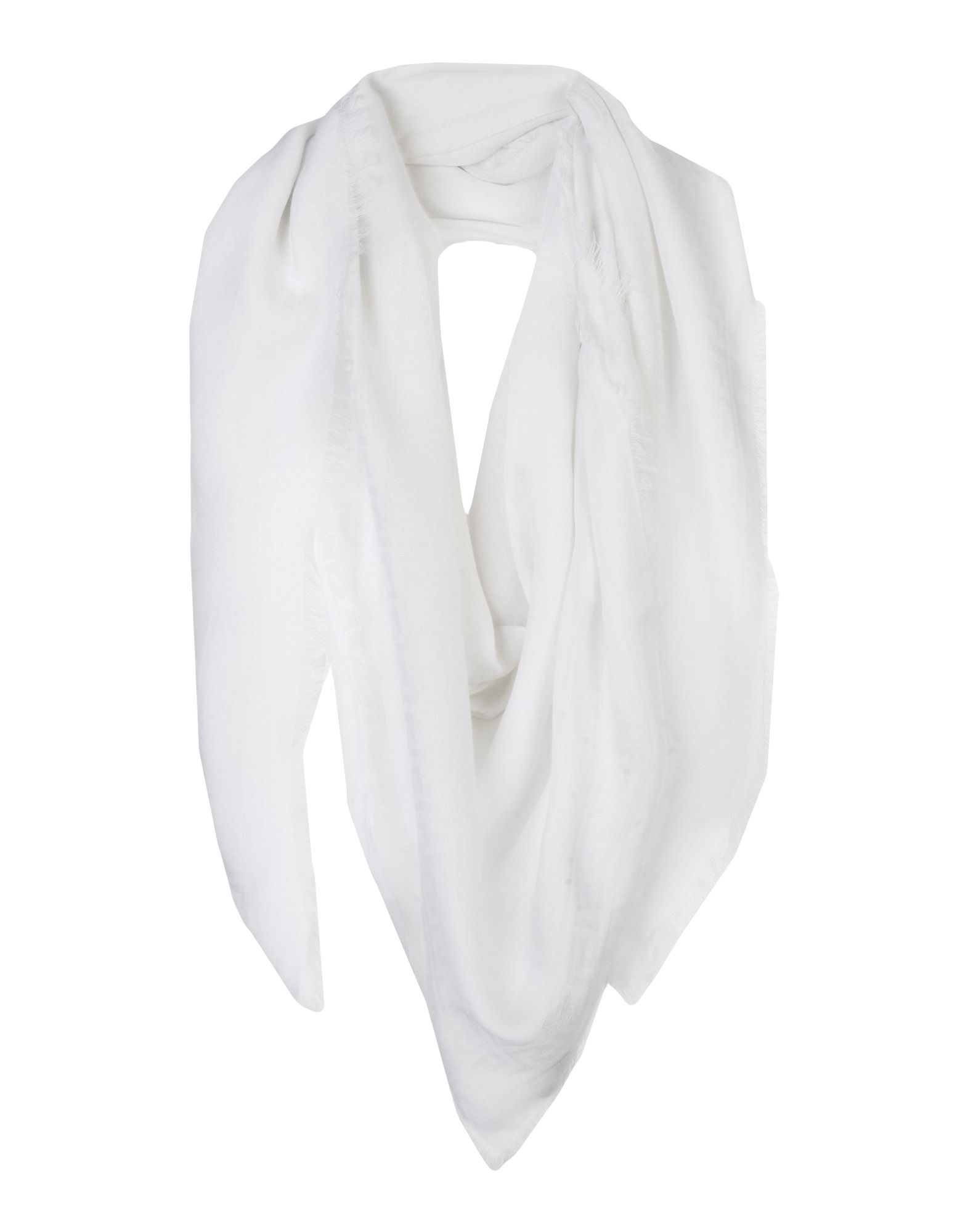Белый шелковый платок