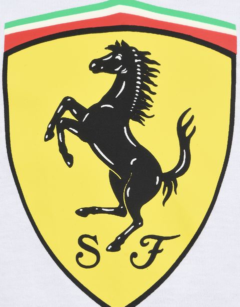 Scuderia Ferrari Online Store - T-shirt with Shield for teens - Short Sleeve T-Shirts