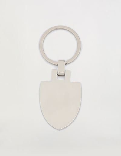 Scuderia Ferrari Online Store - Metal keyring with enamel Shield and carbon fiber laminate - Keyrings