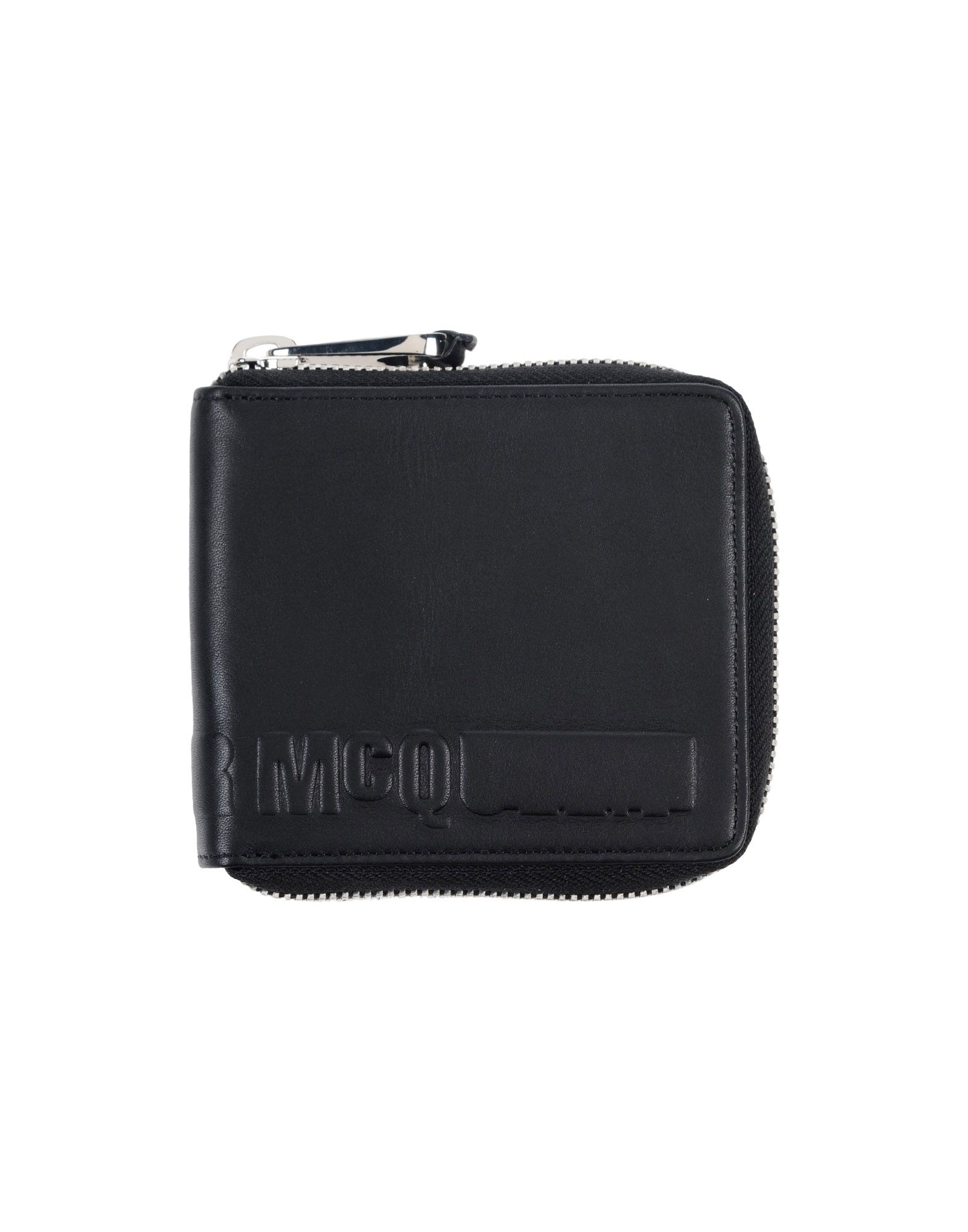 《送料無料》McQ Alexander McQueen メンズ 財布 ブラック 革