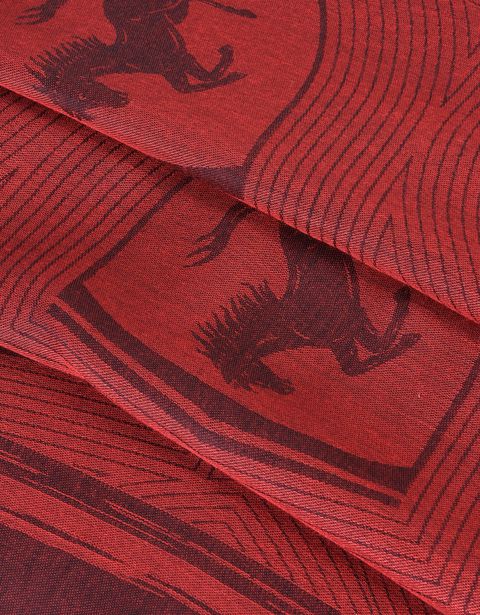 Scuderia Ferrari Online Store - Rectangular Scarf with Ferrari Shield - Scarves