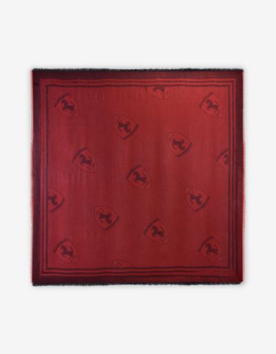 スクエア ジャカードスカーフ Scudetto Ferrari付き