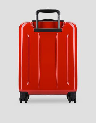 Scuderia Ferrari Online Store - Carry-on size, hard-shell wheeled suitcase with Ferrari Shield - Trolleys & Luggage