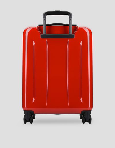 Scuderia Ferrari Online Store - Carry-on size, hard-shell wheeled suitcase with Ferrari Shield - Trolleys & Luggage