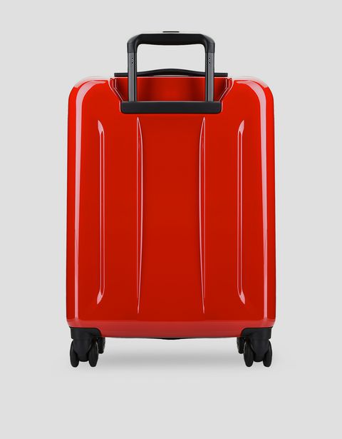 Scuderia Ferrari Online Store - Carry-on size, hard-shell wheeled suitcase with Ferrari Shield -