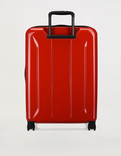 Scuderia Ferrari Online Store - Medium hard shell wheeled suitcase with Ferrari Shield - Trolleys & Luggage
