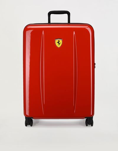 Maleta con ruedas rígida mediana con Scudetto Ferrari