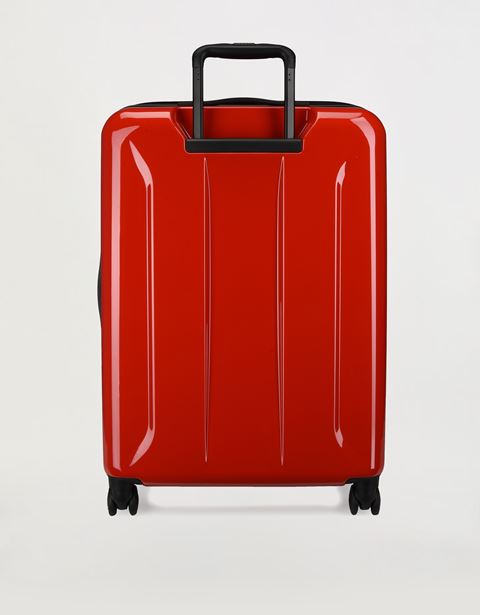 Scuderia Ferrari Online Store - Medium, hard-shell- wheeled suitcase with Ferrari Shield - Trolleys & Luggage