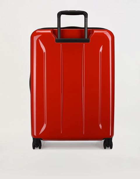 Scuderia Ferrari Online Store - Large, hard-shell wheeled suitcase with Ferrari Shield - Trolleys & Luggage